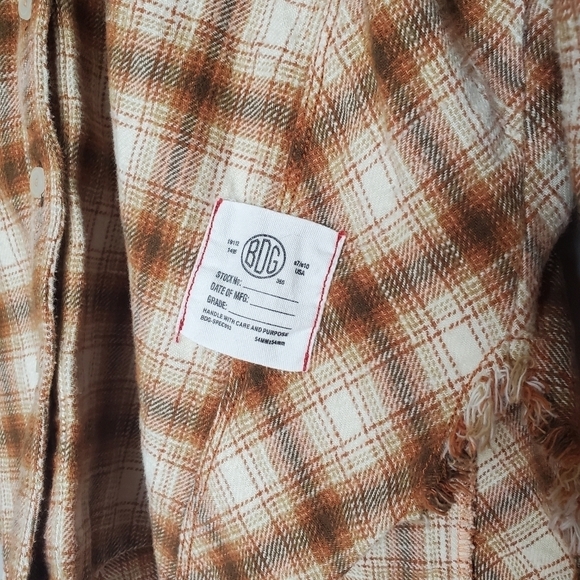 Urban Outfitters BDG Brixton Plaid Flannel Oversized Button Down Shirt - Picture 6 of 12